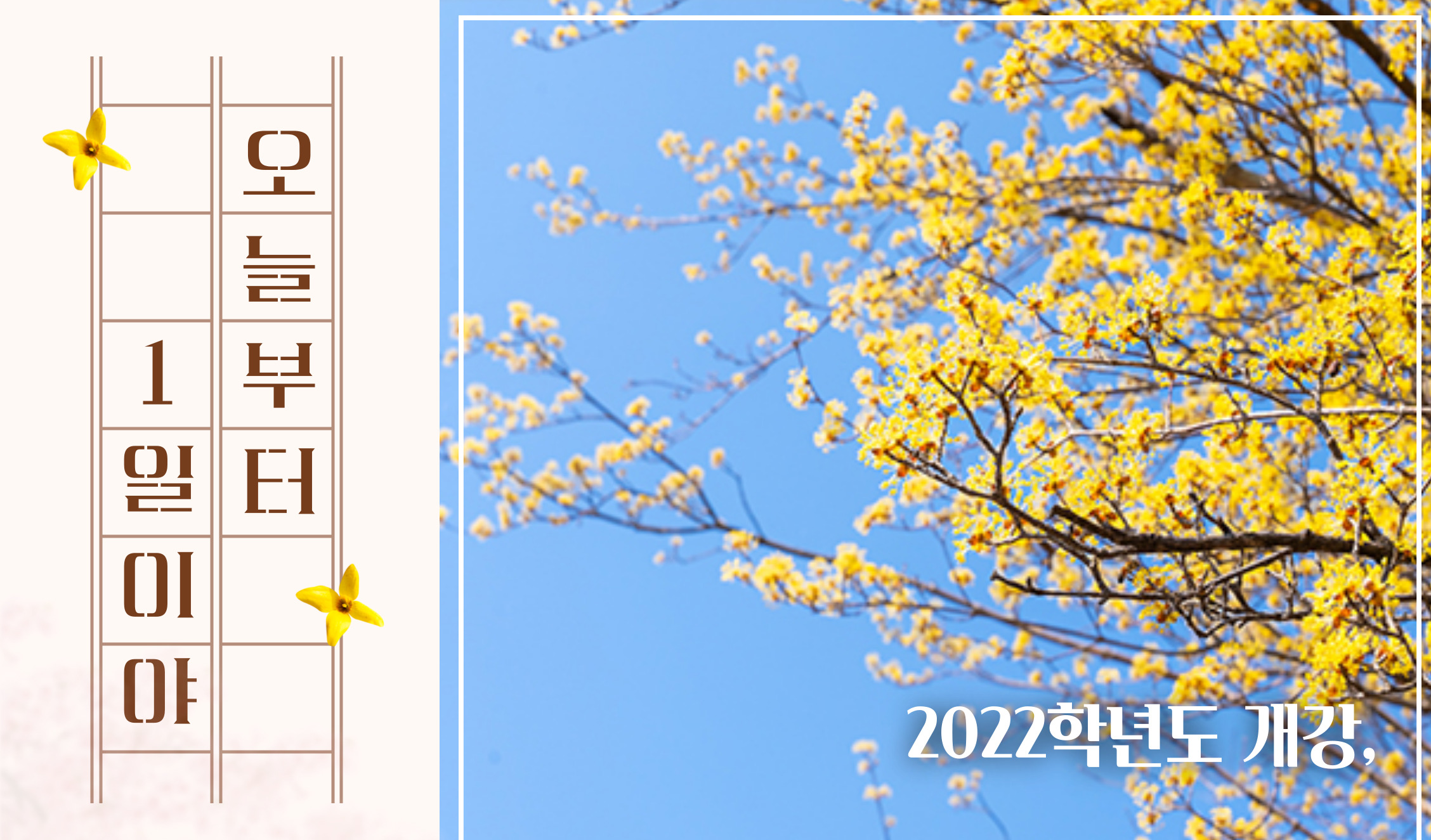 새 학기 시작, 여러분 모두 환영합니다♥