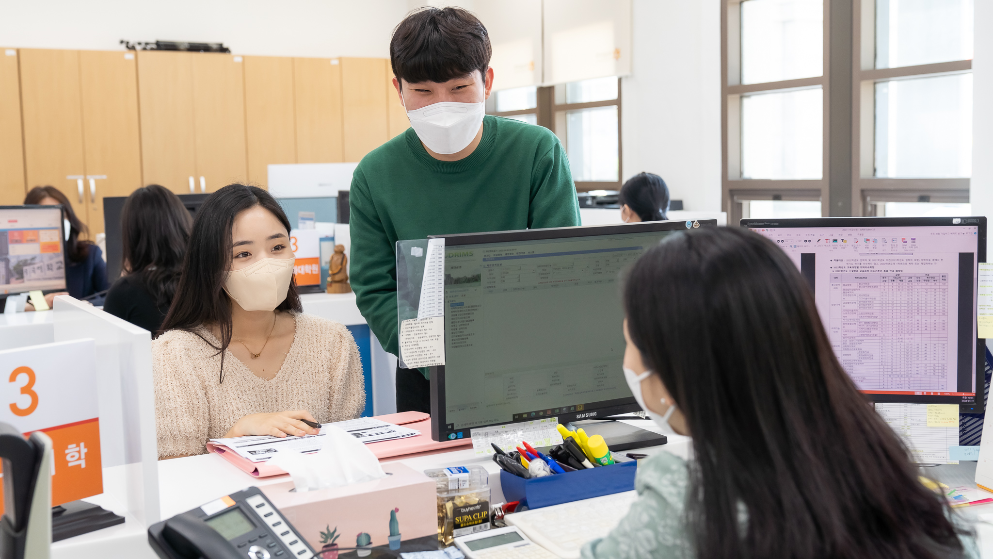 학사 지원 통합 사무실 모습