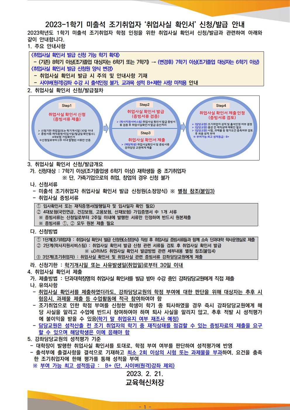 미출석 조기취업자